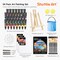 54 Pack Acrylic Paint Set, Acrylic Painting Set with 30 Colors Acrylic Paint, Wooden Easel, Painting Canvas, Paint Brushes, Palette, Art Painting Supplies for Kids Adults Beginner Artists